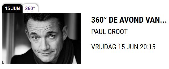 de avond van Paul Groot in zoetermeer