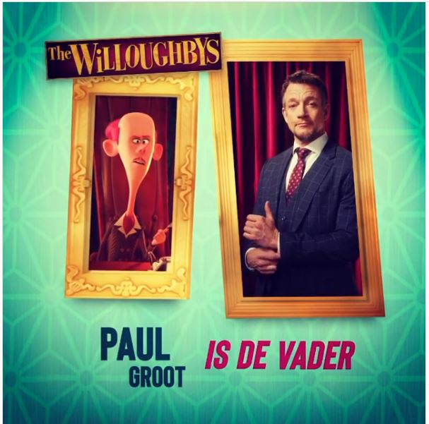 Paul Groot is de vader in de animatiefilm the Willoughbys
